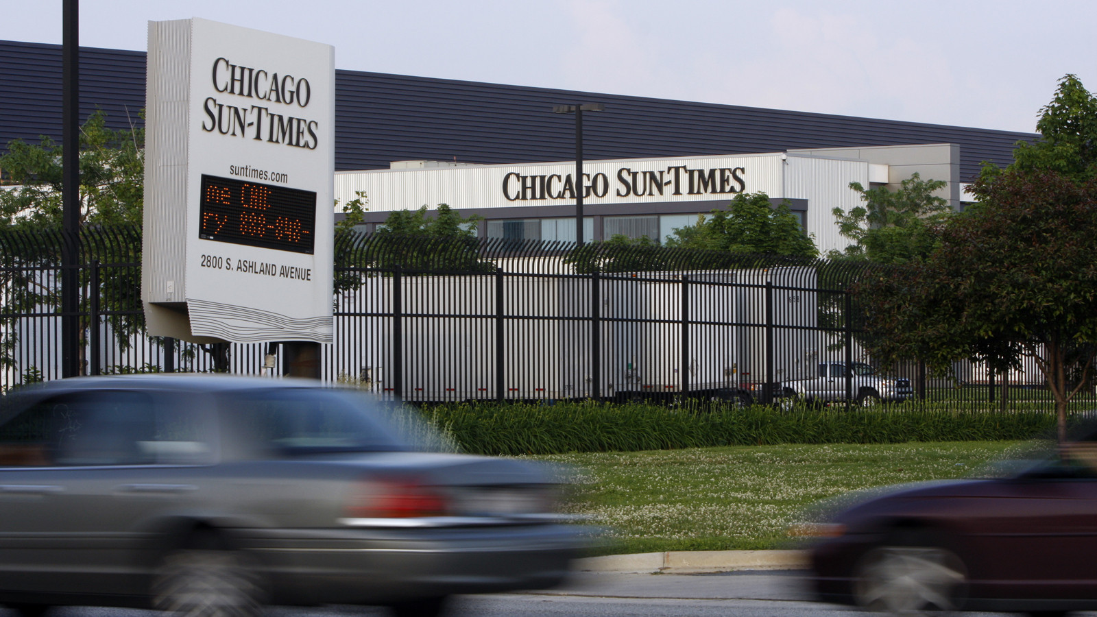 Как раньше выглядела типография Chicago Sun-Times